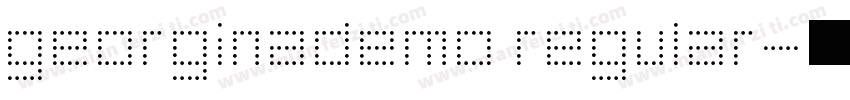 georginademo regular字体转换